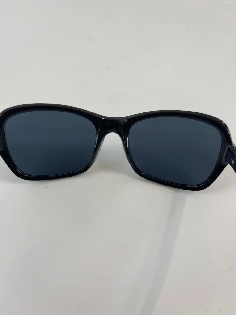 Costa Del Mar Kare Polished Black SUNGLASSES FRAMES Sea Green Lens Scratched